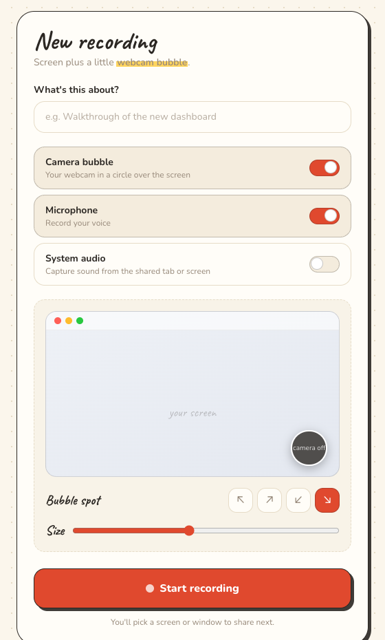 The Clipnote recorder